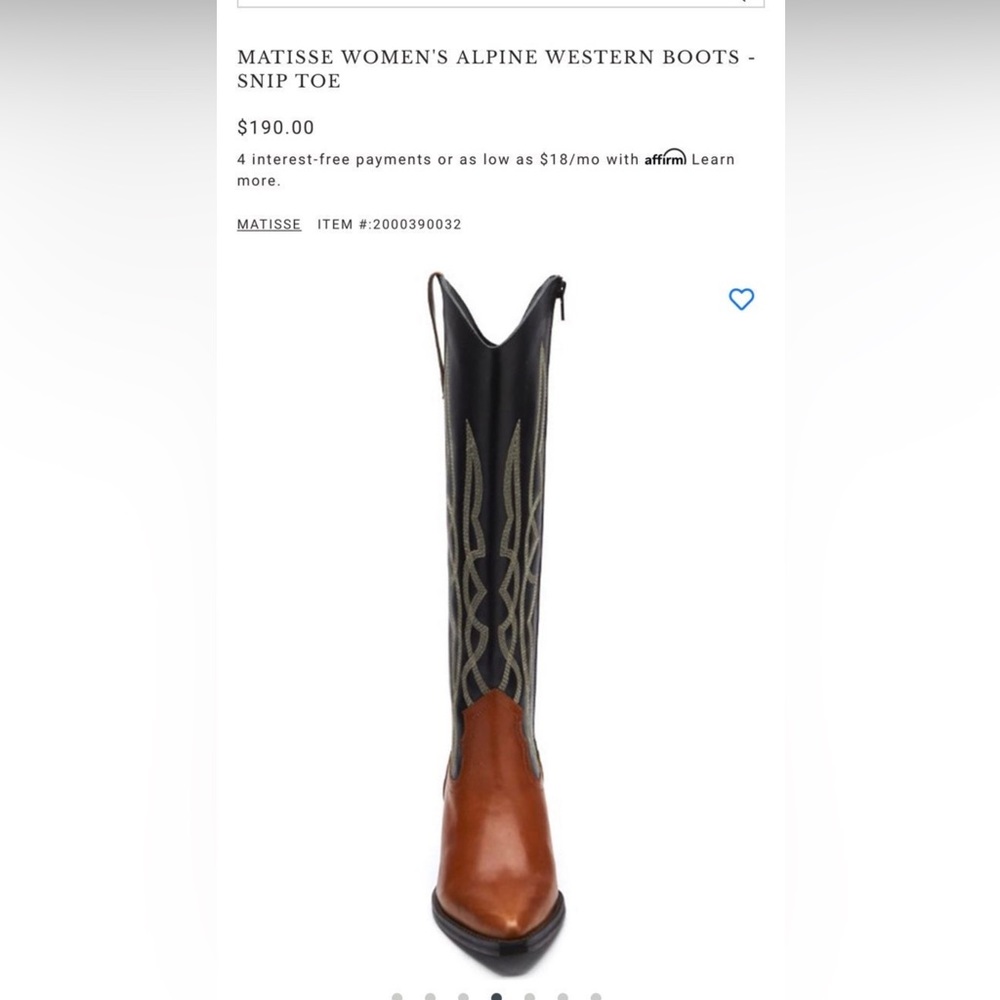 Matisse Women’s Alpine Western Boots